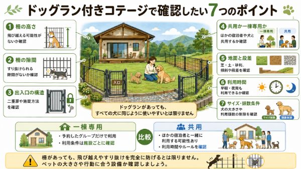 ドッグランの確認ポイント