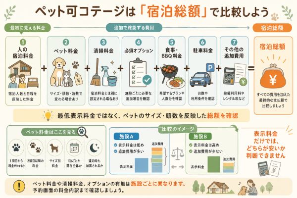 宿泊総額に含める費用