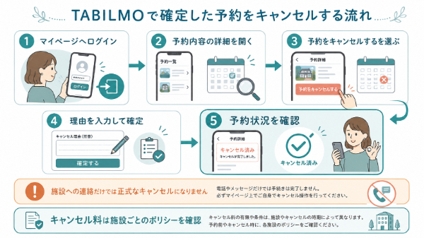 キャンセル方法