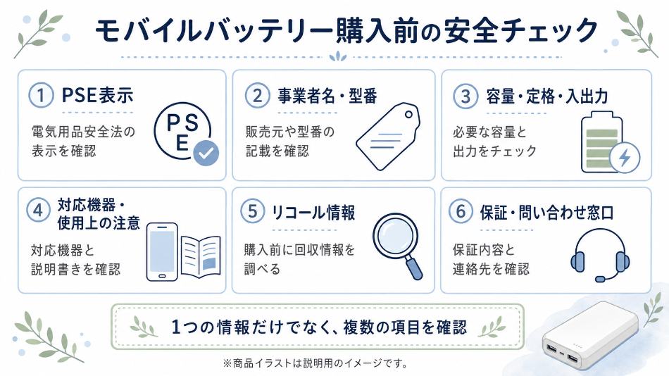 RORRY購入前の安全チェック項目