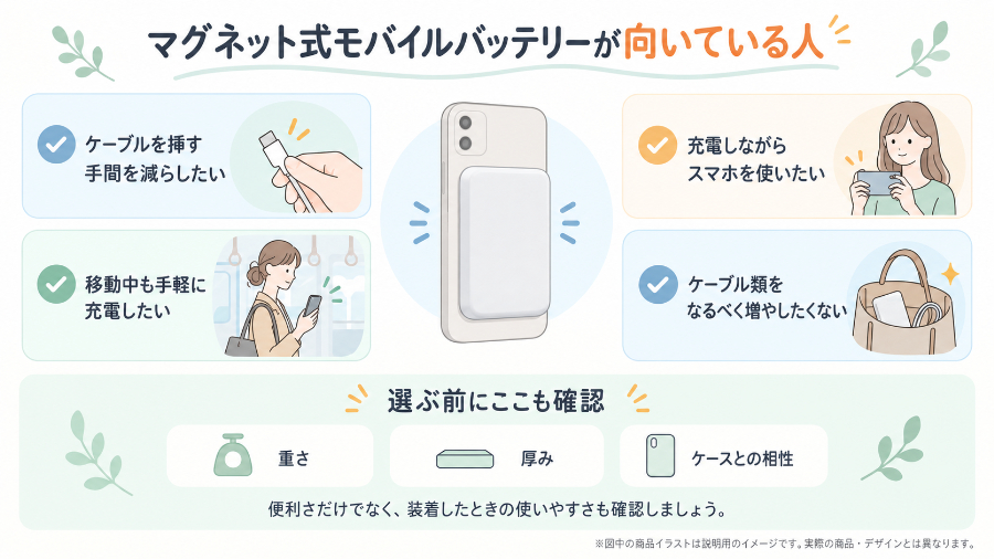 マグネット式そのものが向いている人